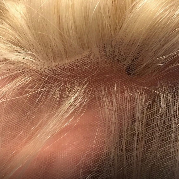 100% virgin European ash blonde lace frontal wig - Picture 6 of 6